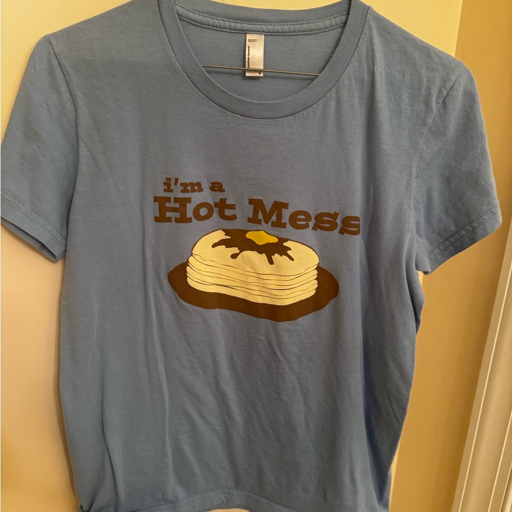 Blue Graphic Tee - I'm a Hot Mess